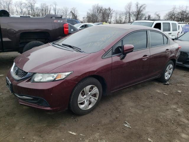 HONDA CIVIC LX 2015 with VIN 19XFB2F54FE250943 - Photo from auction