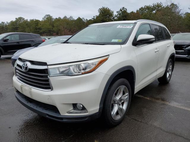 TOYOTA HIGHLANDER 2016 with VIN 5TDDKRFHXGS260006 - Photo from auction