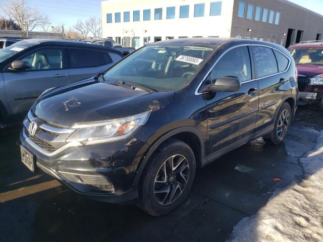 HONDA CR-V SE 2016 with VIN 2HKRM4H41GH726442 - Photo from auction