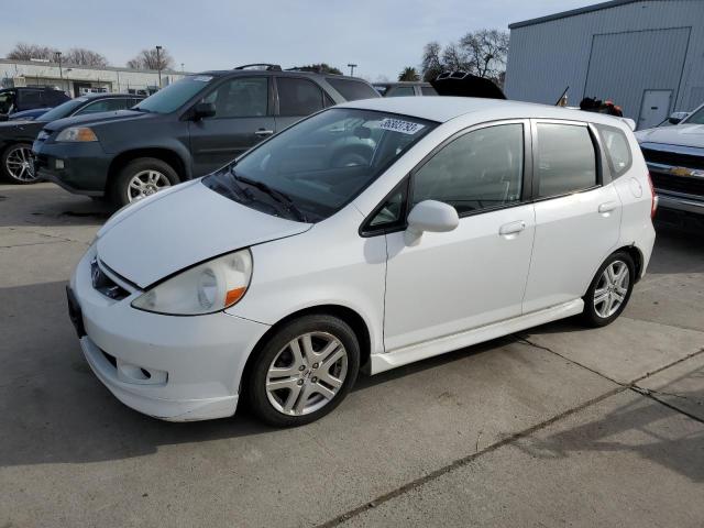 HONDA FIT S 2007 with VIN JHMGD38617S034233 - Photo from auction