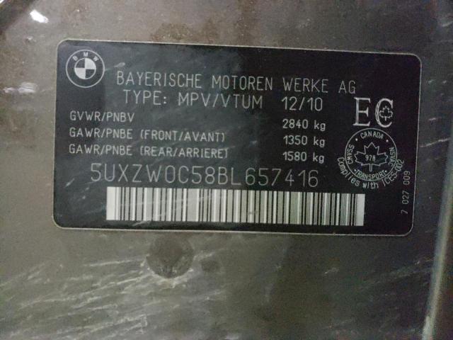 Photo 14 from auction – 2011 BMW X5 XDRIVE3 with VIN 5UXZW0C58BL657416