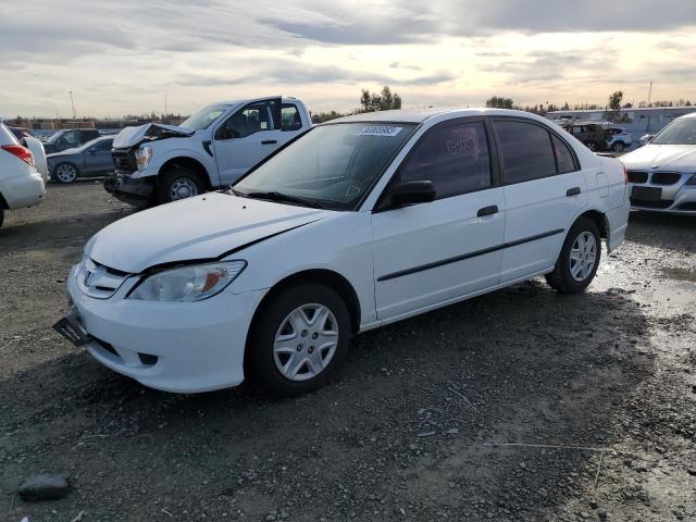HONDA CIVIC DX V 2005 with VIN 2HGES16335H569887 - Photo from auction