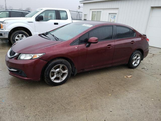 HONDA CIVIC LX 2013 with VIN 19XFB2F52DE064380 - Photo from auction