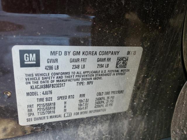 Photo 14 from auction – 2015 BUICK ENCORE with VIN KL4CJASB6FB232317
