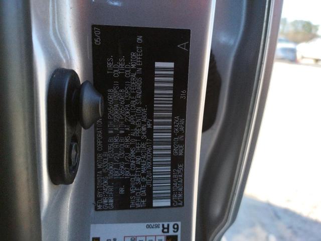 Photo 14 from auction – 2007 TOYOTA 4RUNNER LI with VIN JTEZU17RX70096117