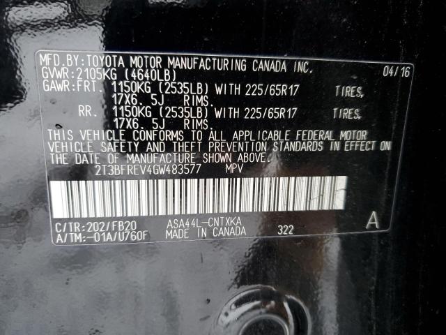 Zdjęcie 14 z aukcji – 2016 TOYOTA RAV4 LE z VIN 2T3BFREV4GW483577