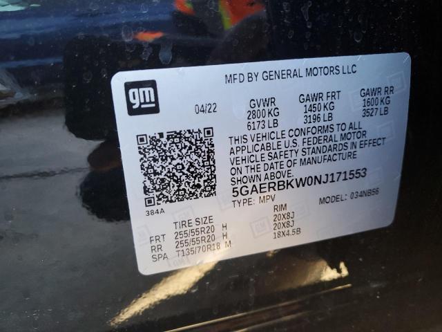 Photo 14 from auction – 2022 BUICK ENCLAVE ES with VIN 5GAERBKW0NJ171553