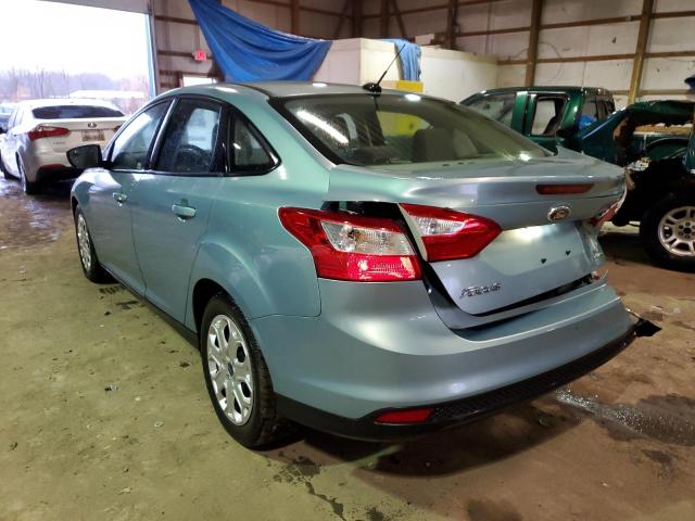 Photo 2 from auction – 2012 FORD FOCUS SE with VIN 1FAHP3F2XCL370499