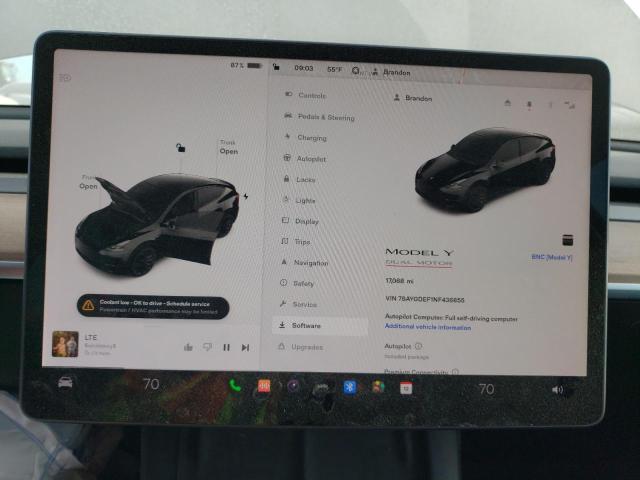 Photo 9 from auction – 2022 TESLA MODEL Y with VIN 7SAYGDEF1NF436855