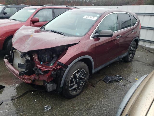 HONDA CR-V SE 2016 with VIN 2HKRM4H48GH691219 - Photo from auction
