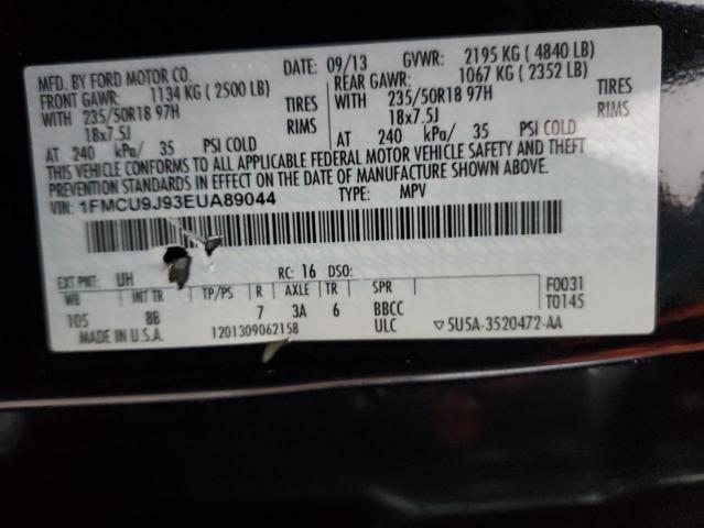 Photo 14 from auction – 2014 FORD ESCAPE TIT with VIN 1FMCU9J93EUA89044