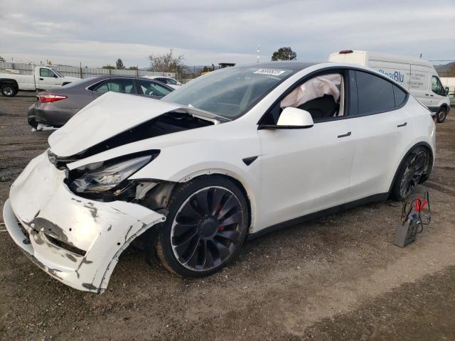 TESLA MODEL Y 2021 with VIN 5YJYGDEF4MF098184 - Photo from auction