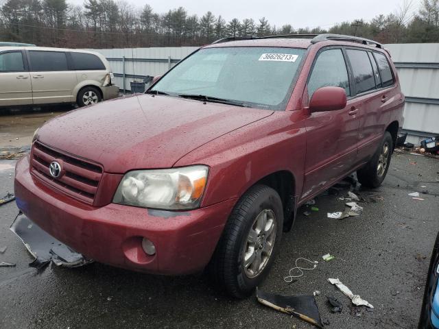TOYOTA HIGHLANDER 2007 with VIN JTEHP21A070202943 - Photo from auction