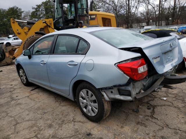 Photo 2 from auction – 2012 HONDA CIVIC LX with VIN 19XFB2F50CE078860