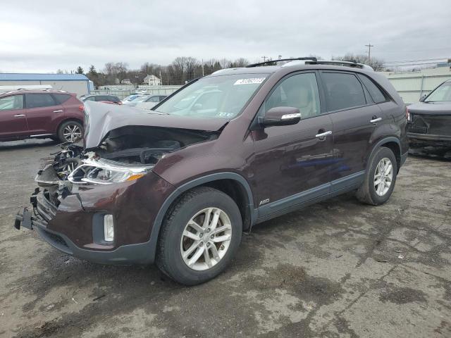 KIA SORENTO LX 2014 with VIN 5XYKTCA62EG542965 - Photo from auction