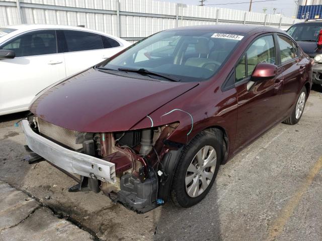 HONDA CIVIC LX 2012 with VIN 19XFB2F53CE358708 - Photo from auction