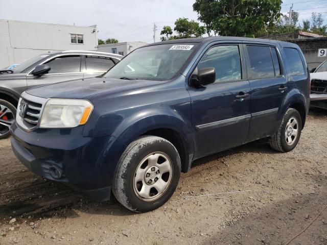HONDA PILOT LX 2012 with VIN 5FNYF3H26CB026505 - Photo from auction