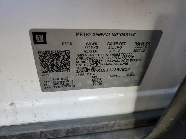 Photo 14 from auction – 2018 CHEVROLET TRAVERSE L with VIN 1GNERFKW3JJ264817