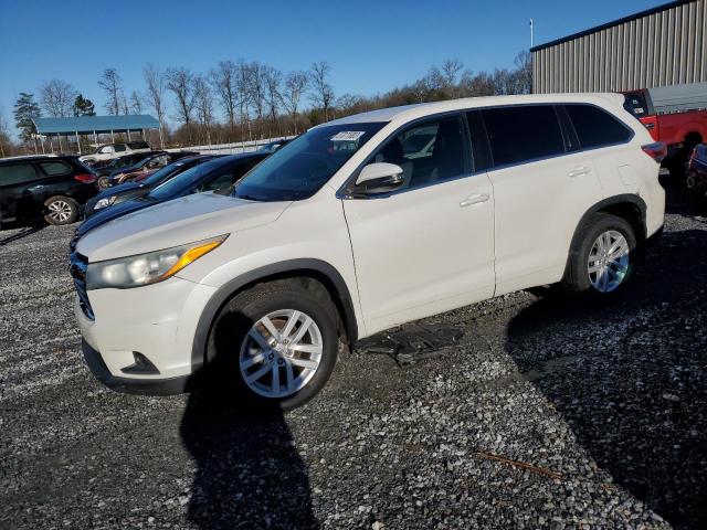 TOYOTA HIGHLANDER 2015 with VIN 5TDBKRFH2FS121168 - Photo from auction