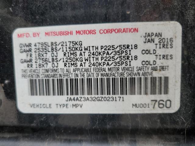 Photo 14 from auction – 2016 MITSUBISHI OUTLANDER with VIN JA4AZ3A32GZ023171