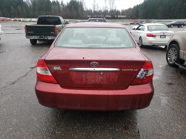 Photo 6 from auction – 2002 TOYOTA CAMRY LE with VIN JTDBE32K620096164