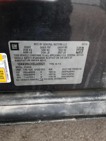 Photo 14 from auction – 2014 GMC ACADIA SLT with VIN 1GKKVRKD0EJ305521