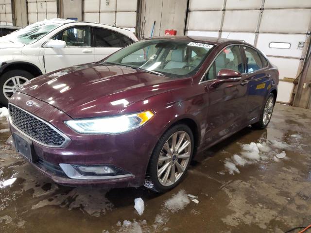 FORD FUSION TIT 2017 with VIN 3FA6P0D97HR398632 - Photo from auction