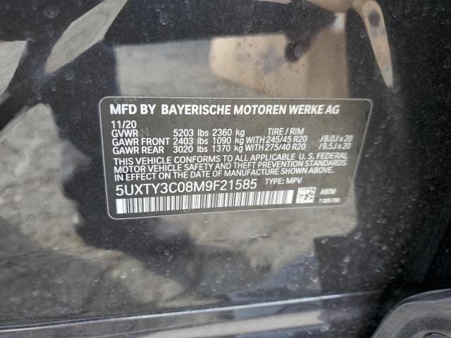 Photo 14 from auction – 2021 BMW X3 SDRIVE3 with VIN 5UXTY3C08M9F21585