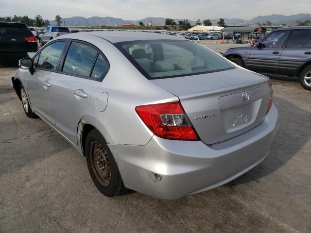 Photo 2 from auction – 2012 HONDA CIVIC LX with VIN 2HGFB2F56CH590211