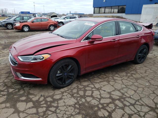 FORD FUSION SE 2018 with VIN 3FA6P0HD4JR245520 - Photo from auction