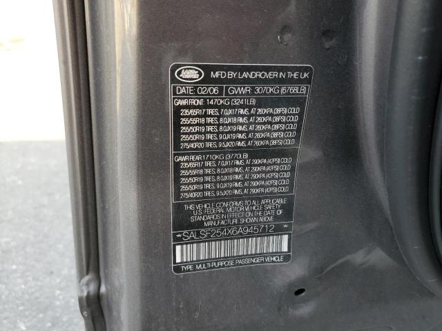Photo 14 from auction – 2006 LAND ROVER RANGE ROVE with VIN SALSF254X6A945712