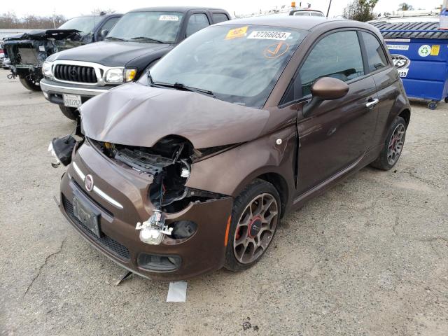 FIAT 500 SPORT 2013 with VIN 3C3CFFBR5DT629065 - Photo from auction