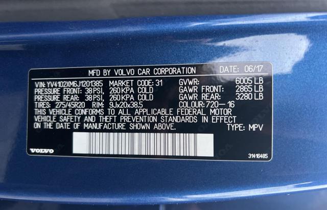 Photo 10 from auction – 2018 VOLVO XC90 T5 with VIN YV4102XM6J1201385