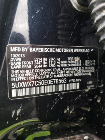 Photo 14 from auction – 2014 BMW X3 XDRIVE3 with VIN 5UXWX7C50E0E78563