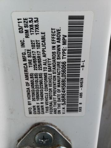 Photo 14 from auction – 2011 HONDA CR-V EX with VIN 5J6RE4H56BL056066