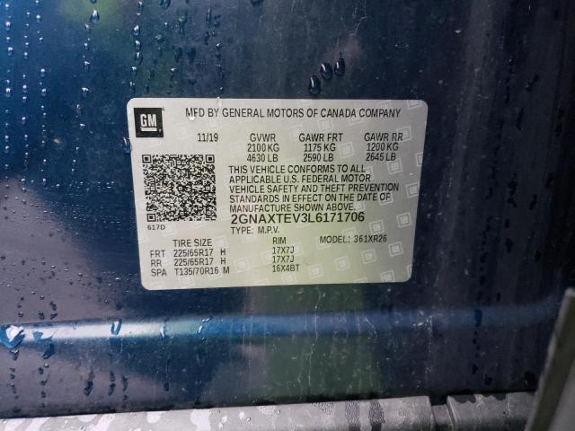 Photo 14 from auction – 2020 CHEVROLET EQUINOX LT with VIN 2GNAXTEV3L6171706