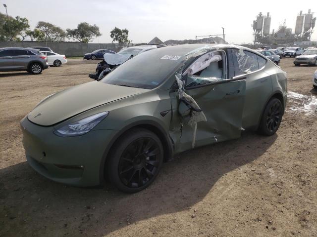 TESLA MODEL Y 2021 with VIN 5YJYGDEE4MF243103 - Photo from auction