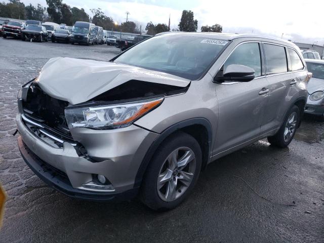 TOYOTA HIGHLANDER 2016 with VIN 5TDDKRFH3GS346841 - Photo from auction
