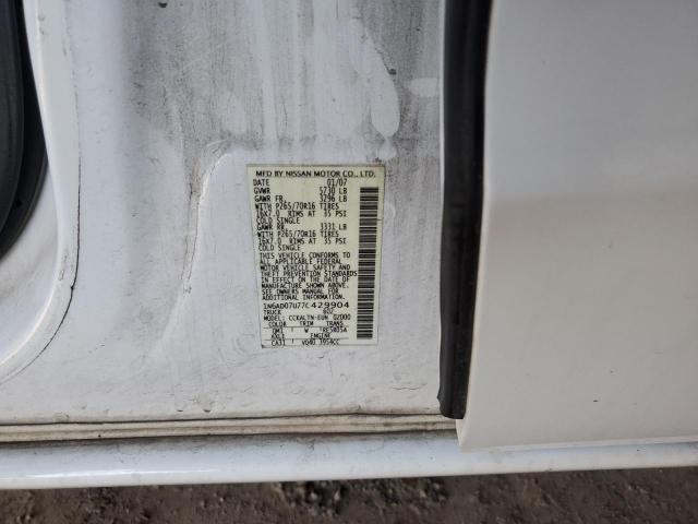Photo 10 from auction – 2007 NISSAN FRONTIER C with VIN 1N6AD07U77C429904
