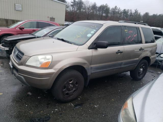 HONDA PILOT LX 2003 with VIN 2HKYF18143H559157 - Photo from auction
