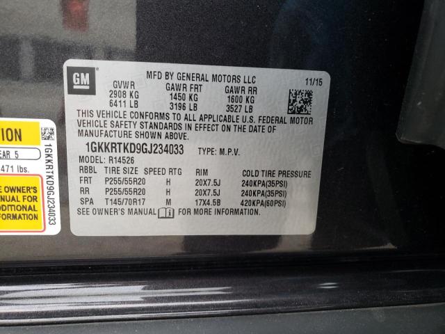 Photo 14 from auction – 2016 GMC ACADIA DEN with VIN 1GKKRTKD9GJ234033