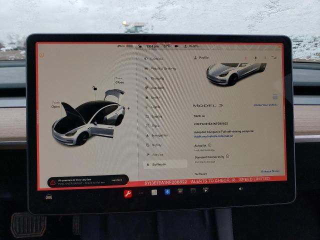 Photo 9 from auction – 2022 TESLA MODEL 3 with VIN 5YJ3E1EA1NF288822