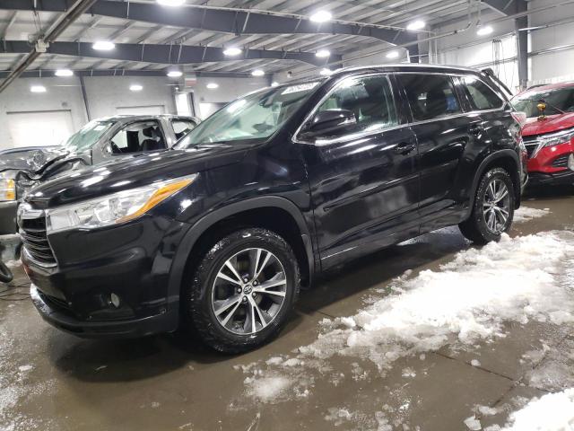 TOYOTA HIGHLANDER 2016 with VIN 5TDJKRFH8GS507073 - Photo from auction