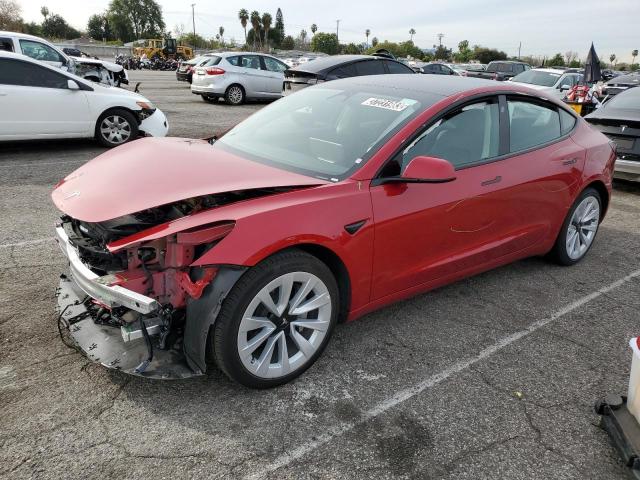 TESLA MODEL 3 2022 with VIN 5YJ3E1EA0NF185357 - Photo from auction