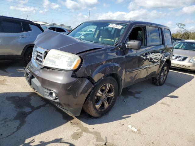 HONDA PILOT EXL 2013 with VIN 5FNYF3H57DB007358 - Photo from auction