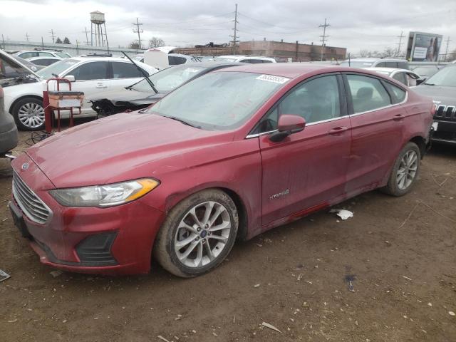 FORD FUSION SE 2019 with VIN 3FA6P0LU8KR257128 - Photo from auction