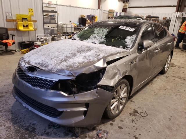 KIA OPTIMA EX 2018 with VIN 5XXGU4L31JG251920 - Photo from auction