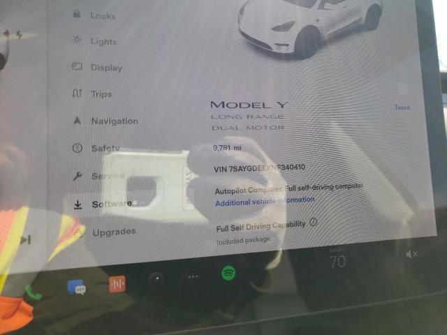 صورة رقم 9 من المزاد - 2022 TESLA MODEL Y مع VIN 7SAYGDEEXNF340410