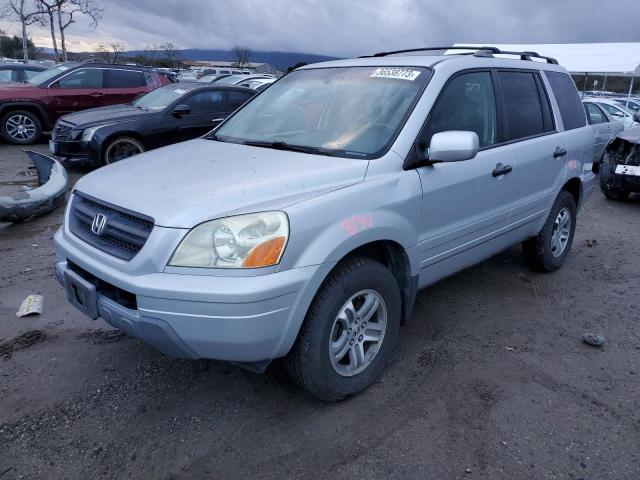 HONDA PILOT EXL 2004 with VIN 2HKYF18724H604778 - Photo from auction