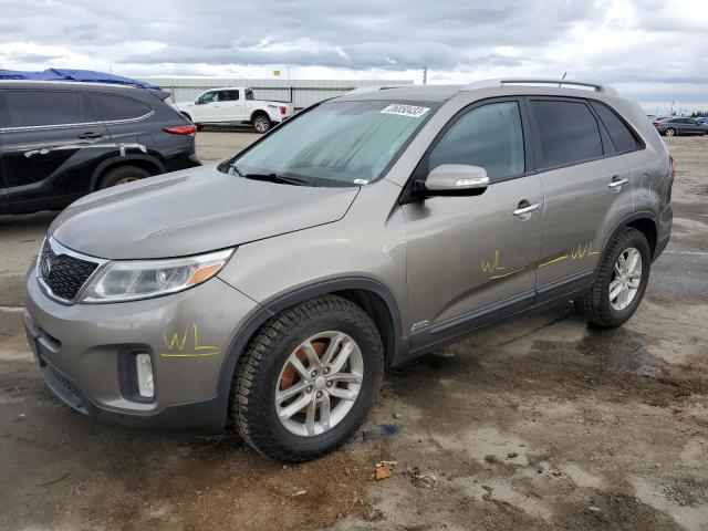 KIA SORENTO LX 2014 with VIN 5XYKTCA60EG496648 - Photo from auction